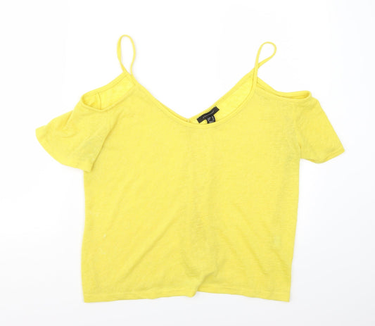 Primark Womens Yellow   Basic Tank Size 12