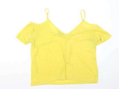 Primark Womens Yellow   Basic Tank Size 12