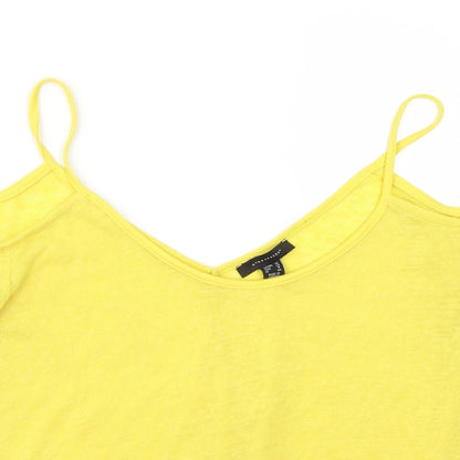 Primark Womens Yellow   Basic Tank Size 12