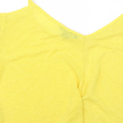 Primark Womens Yellow   Basic Tank Size 12