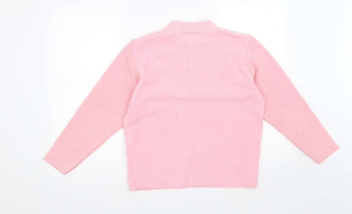 4Me Womens Pink Floral  Pullover Jumper Size S