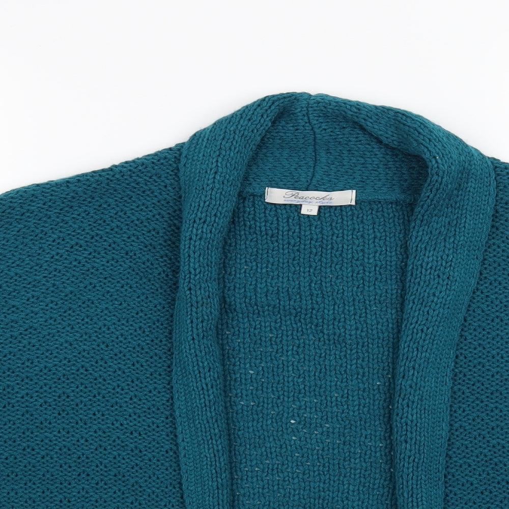 Peacocks Womens Blue   Cardigan Jumper Size 12