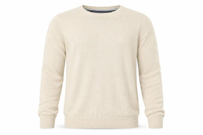Mens UK Size M Easy Beige Pullover Jumper