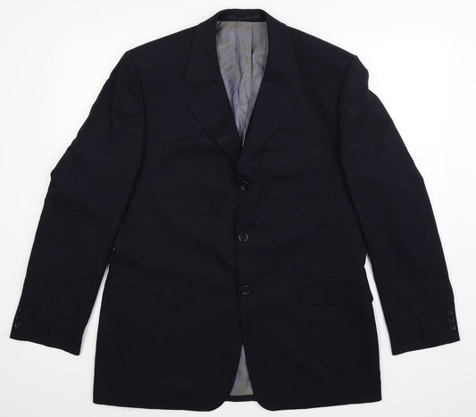 Mens UK Size 44 Jonathan Adams Regular Blue Suit Jacket