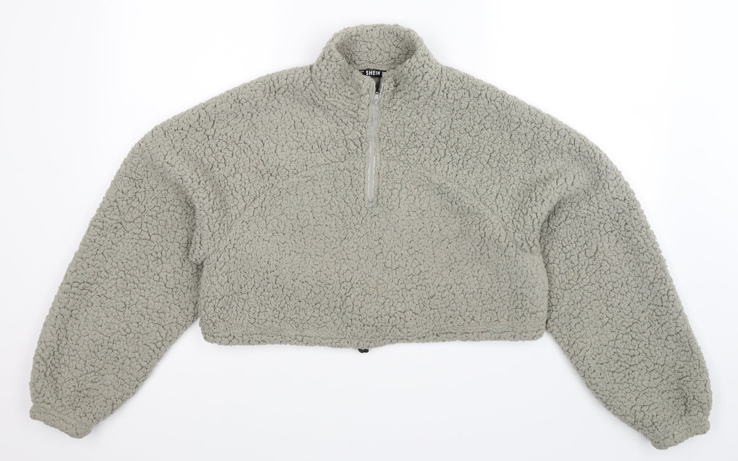 SheIn Womens Grey  Fleece Jacket  Size S