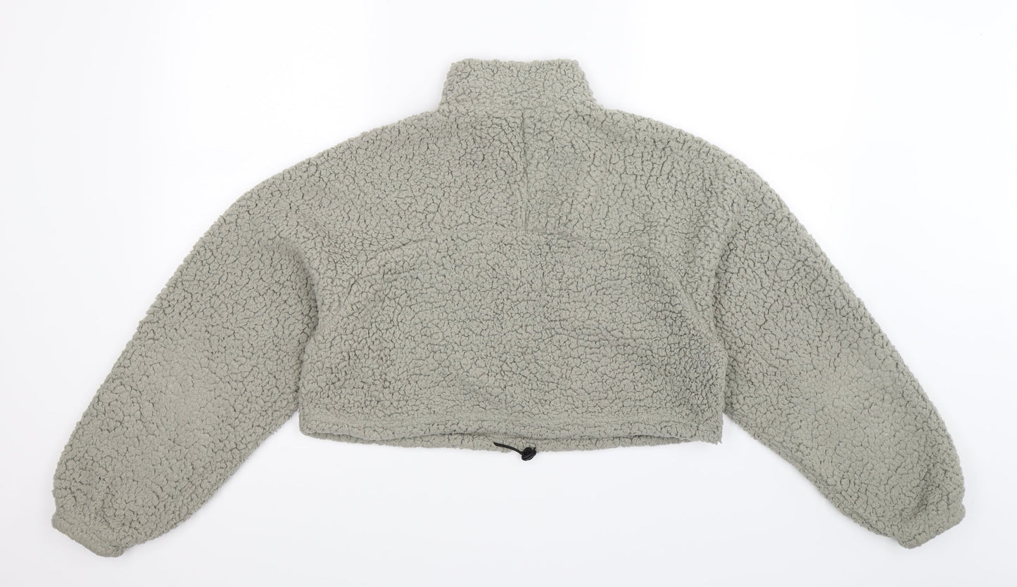 SheIn Womens Grey  Fleece Jacket  Size S