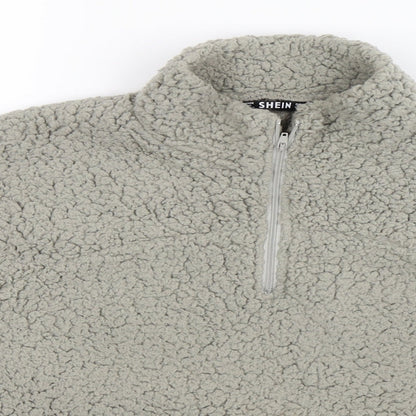 SheIn Womens Grey  Fleece Jacket  Size S