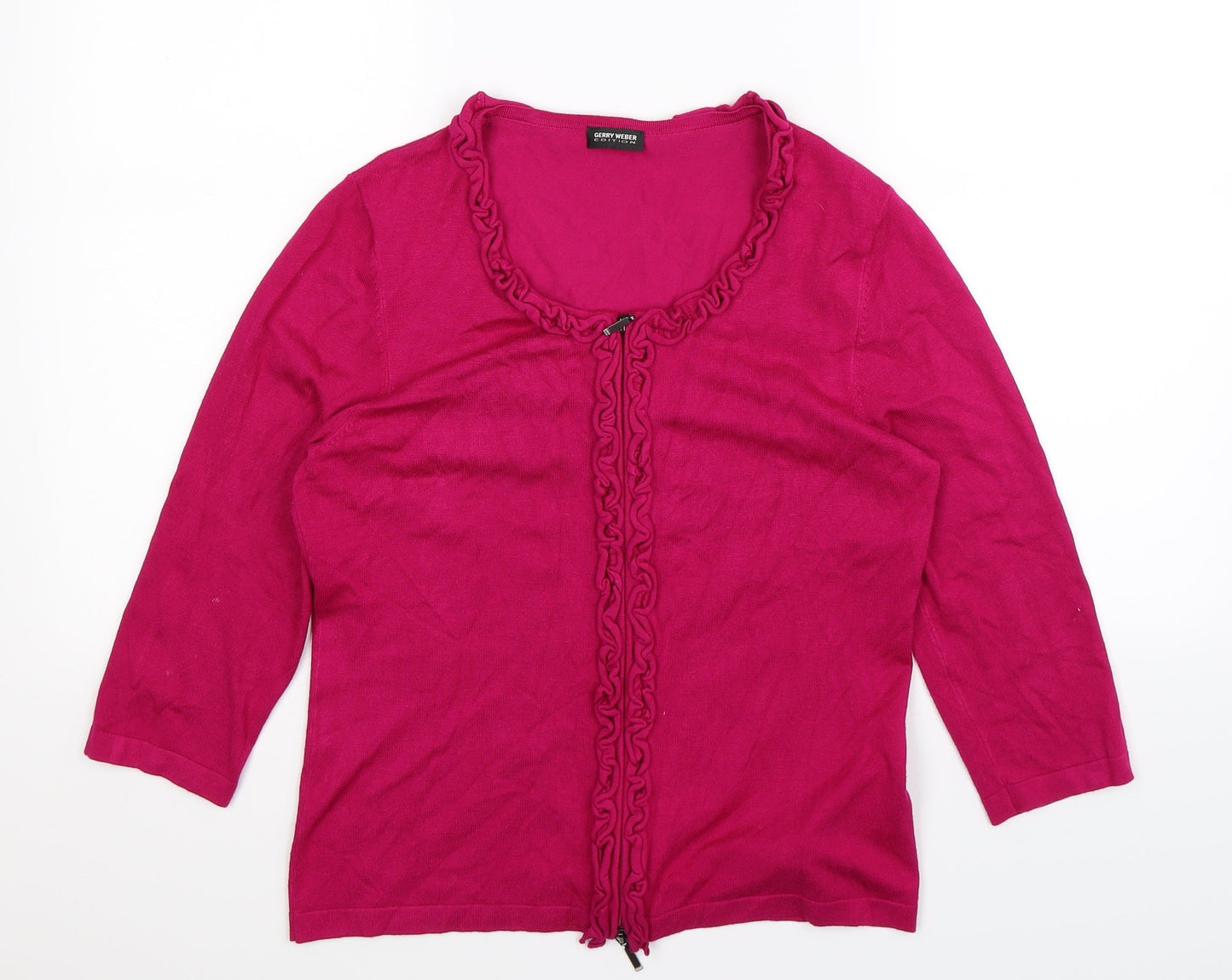 Gerry Weber Womens Pink  Knit Cardigan Jumper Size 10