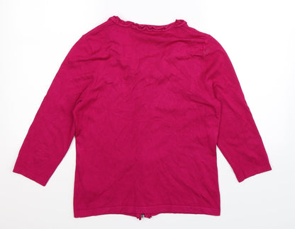 Gerry Weber Womens Pink  Knit Cardigan Jumper Size 10