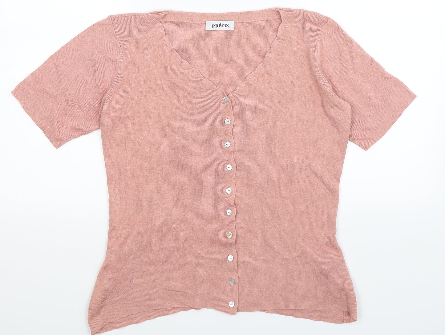Precis Womens Beige  Knit Cardigan Jumper Size M