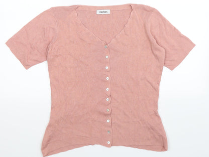 Precis Womens Beige  Knit Cardigan Jumper Size M