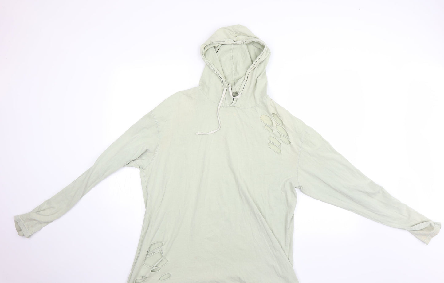 Mens UK Size M New Look Green Pullover Hoodie