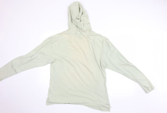 Mens UK Size M New Look Green Pullover Hoodie