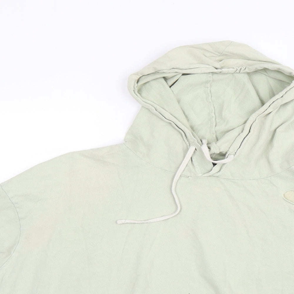 Mens UK Size M New Look Green Pullover Hoodie