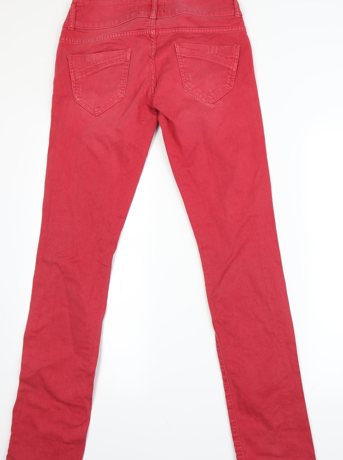 trr Womens Orange Houndstooth  Straight Jeans Size 12 L30 in