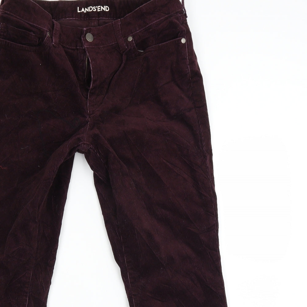 Lands end Womens Purple   Straight Jeans Size 14 L23 in