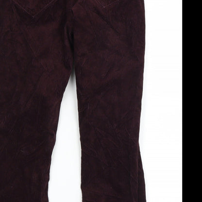 Lands end Womens Purple   Straight Jeans Size 14 L23 in