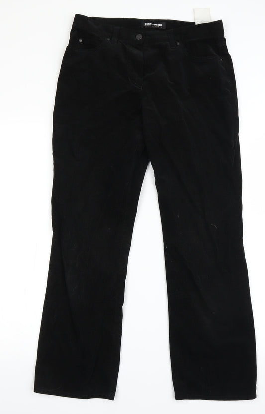 Gerry Weber Womens Black   Chino Trousers Size 38 L23 in