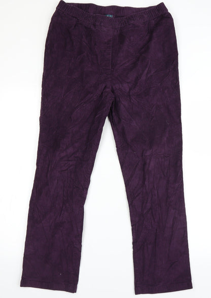 Amber Womens Purple   Straight Jeans Size 16 L25 in