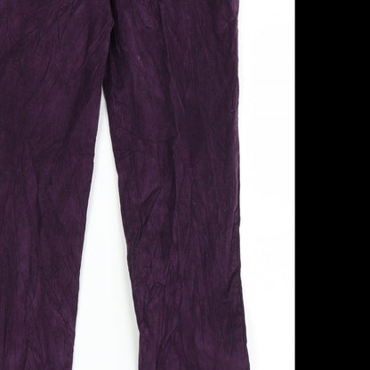 Amber Womens Purple   Straight Jeans Size 16 L25 in
