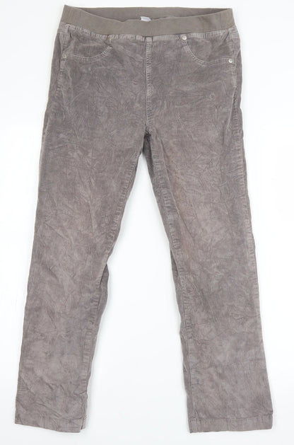 Cotton Traders Womens Grey   Trousers  Size 12 L23 in