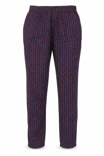 Next Womens Blue Argyle/Diamond  Chino Trousers Size 10 L28 in