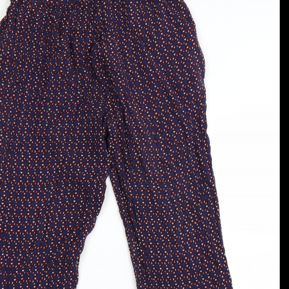 Womens UK Size 10 NEXT Relaxed Fit Chino Blue Trousers