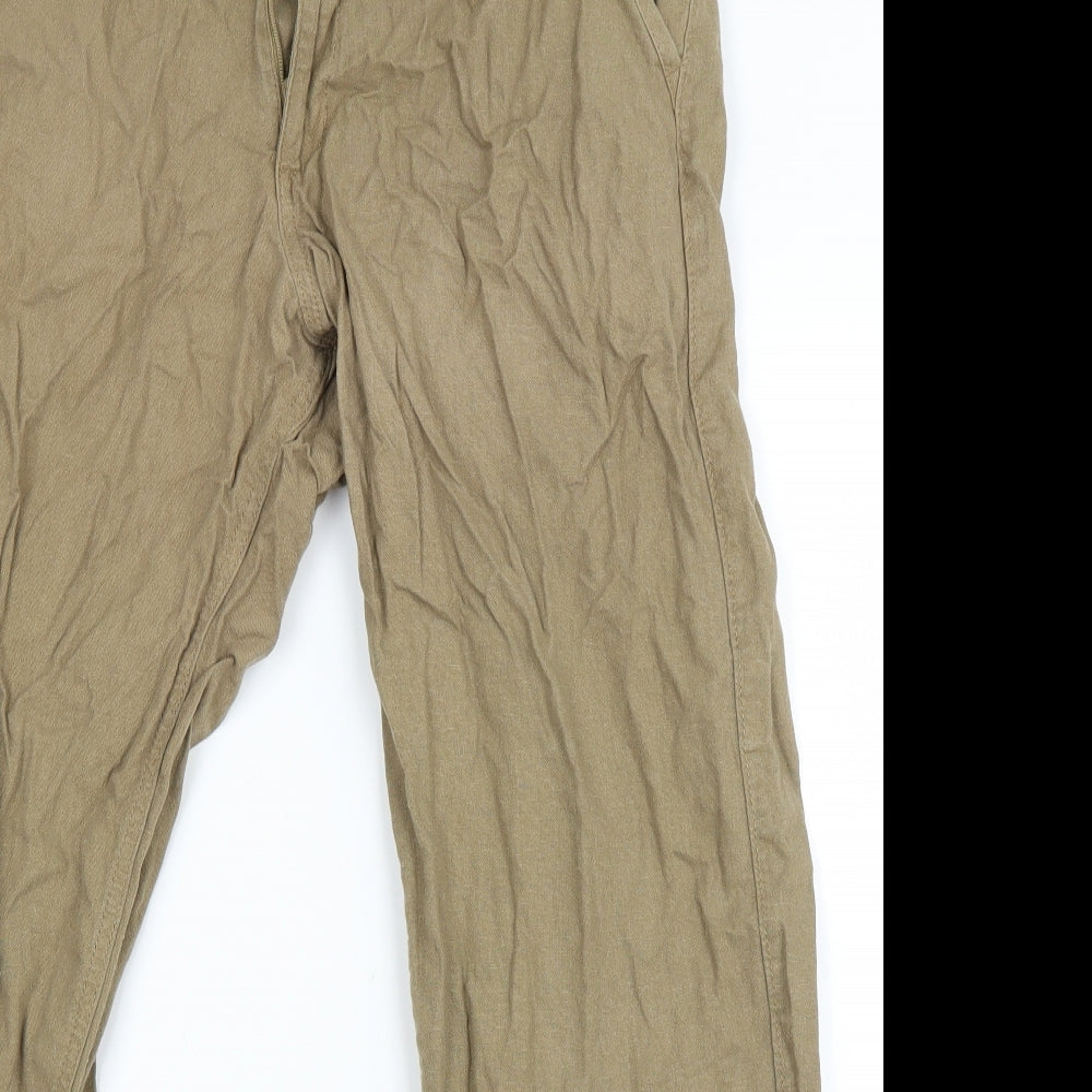 Marks and Spencer Mens Beige   Chino Trousers Size 32 L25 in