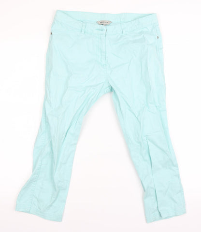 Womens UK Size 12 Preview  Chino Green Trousers
