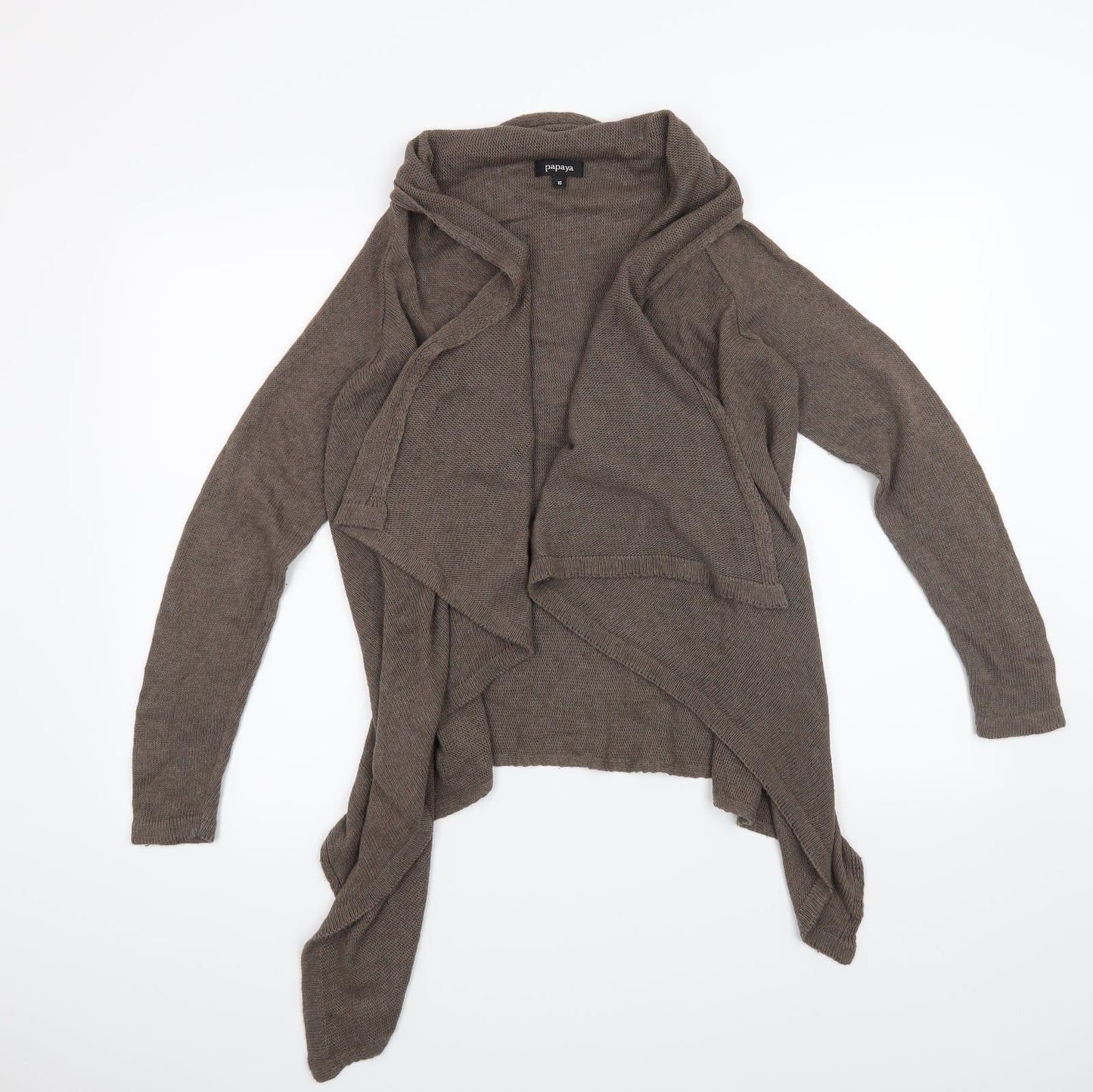 Papaya Womens Brown   Cardigan Jumper Size 10