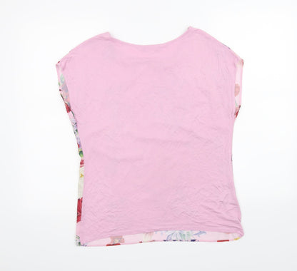 Womens UK Size S ORSAY Pink Basic T-Shirt