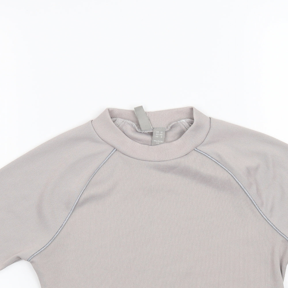 Womens UK Size 12 ASOS Purple Basic T-Shirt
