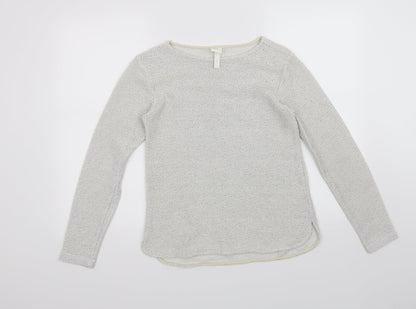 H&M Womens White   Pullover Jumper Size XS