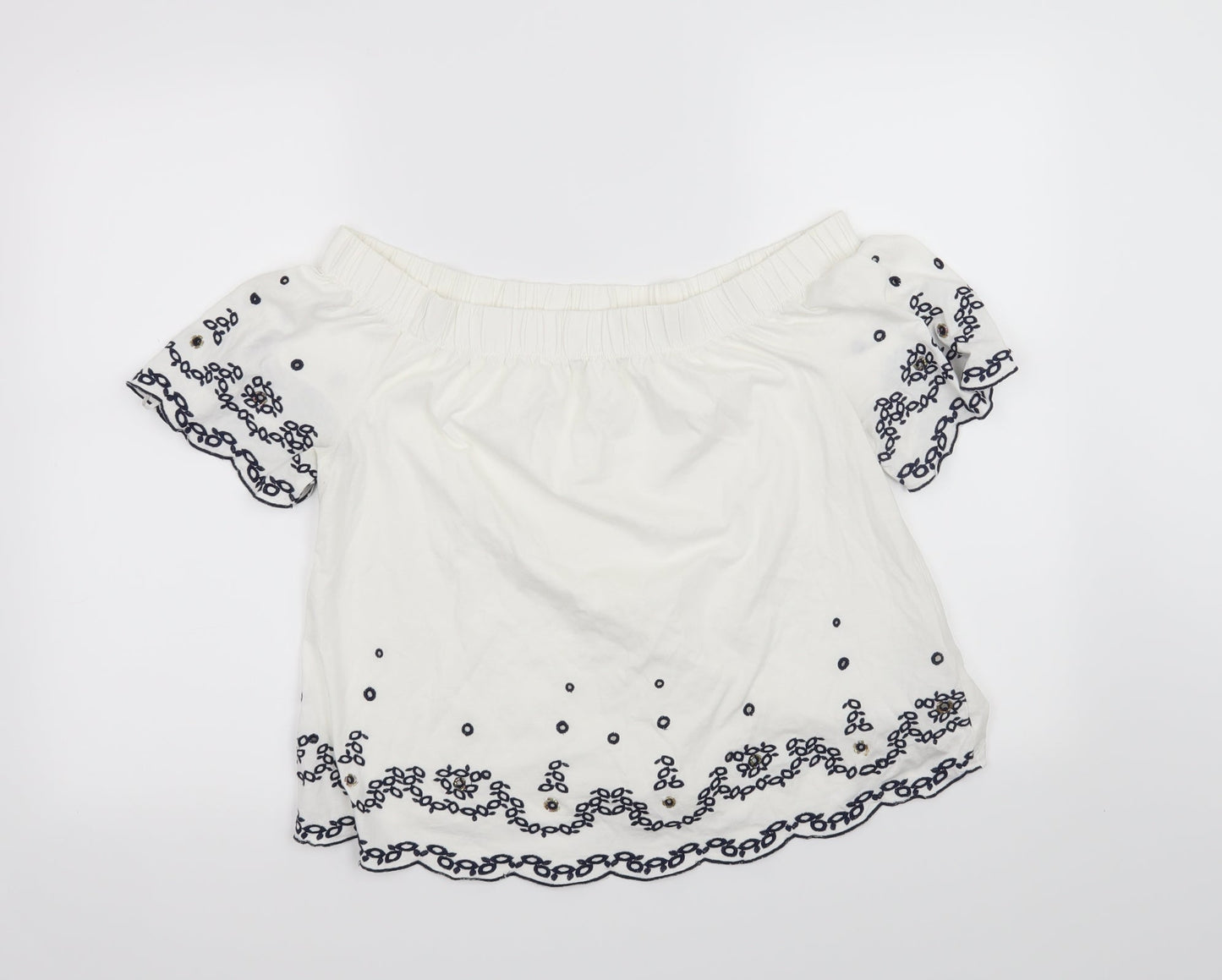 Per Una Womens White   Basic Blouse Size 10