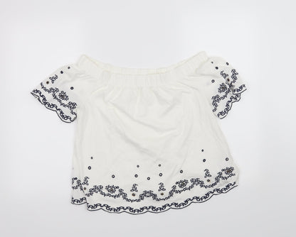 Per Una Womens White   Basic Blouse Size 10