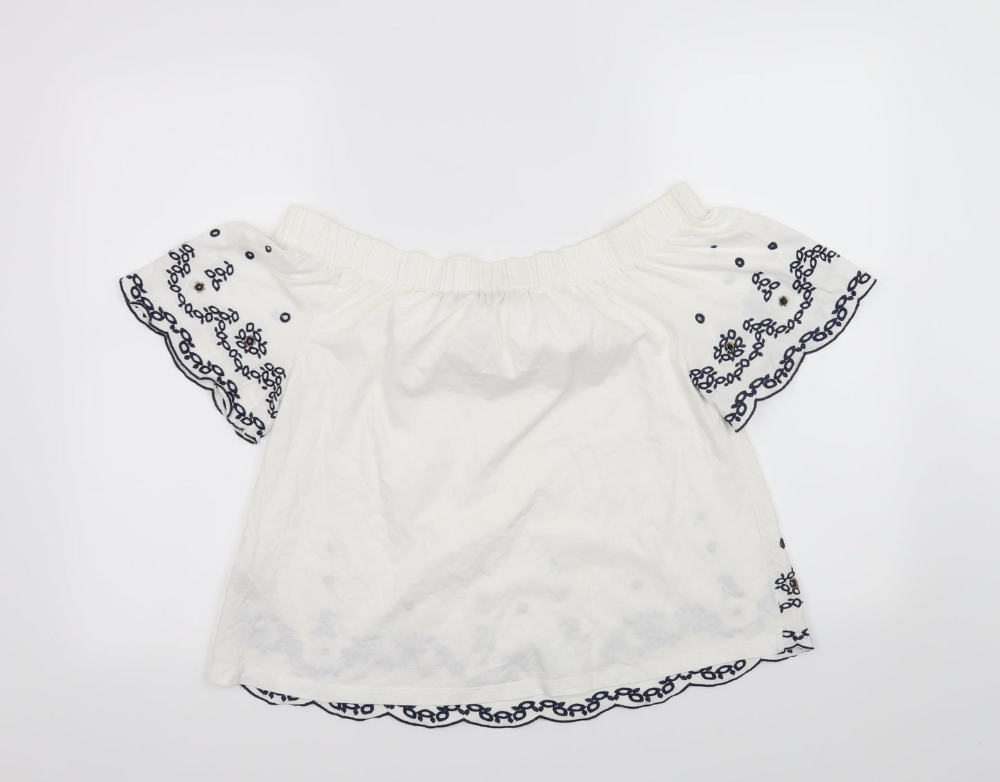 Per Una Womens White   Basic Blouse Size 10