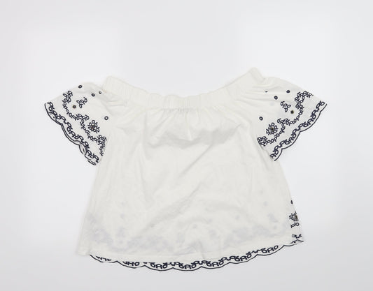 Per Una Womens White   Basic Blouse Size 10