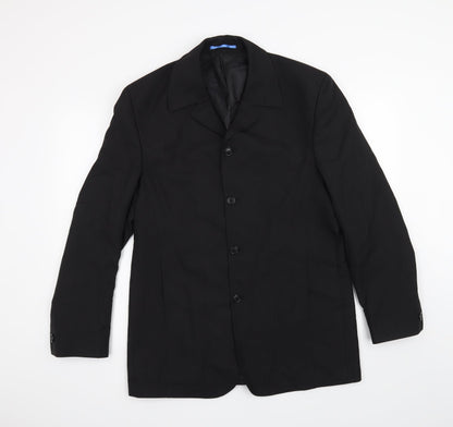 Mens UK Size 40 Willson Regular Black Suit Jacket