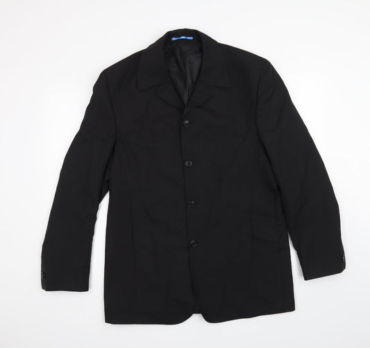 Mens UK Size 40 Willson Regular Black Suit Jacket