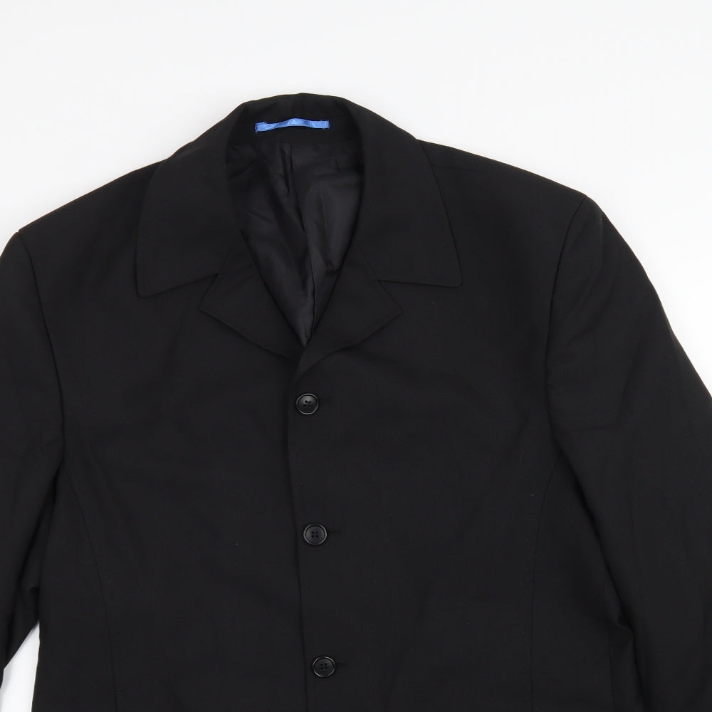 Mens UK Size 40 Willson Regular Black Suit Jacket