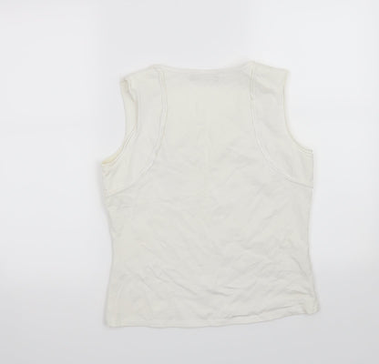 Mexx Womens White   Basic Tank Size L