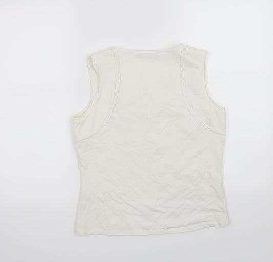 Mexx Womens White   Basic Tank Size L