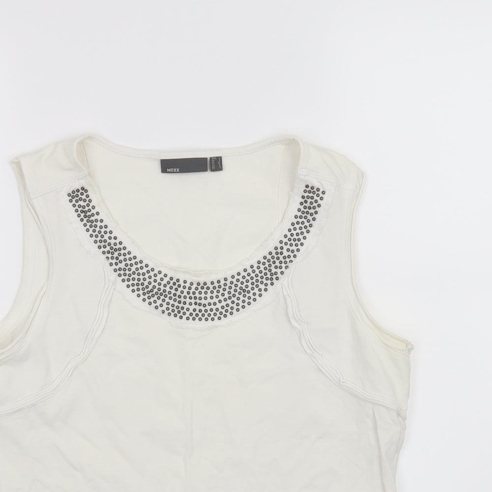 Mexx Womens White   Basic Tank Size L