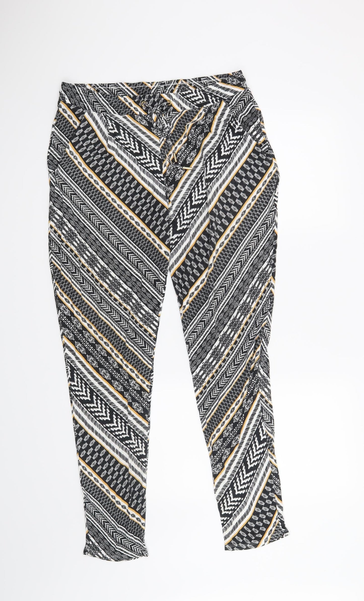Womens UK Size 12 F&F Regular Fit  Black Trousers