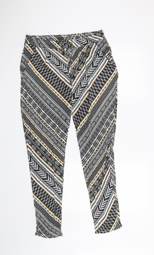 F&F Womens Black   Trousers  Size 12 L28 in