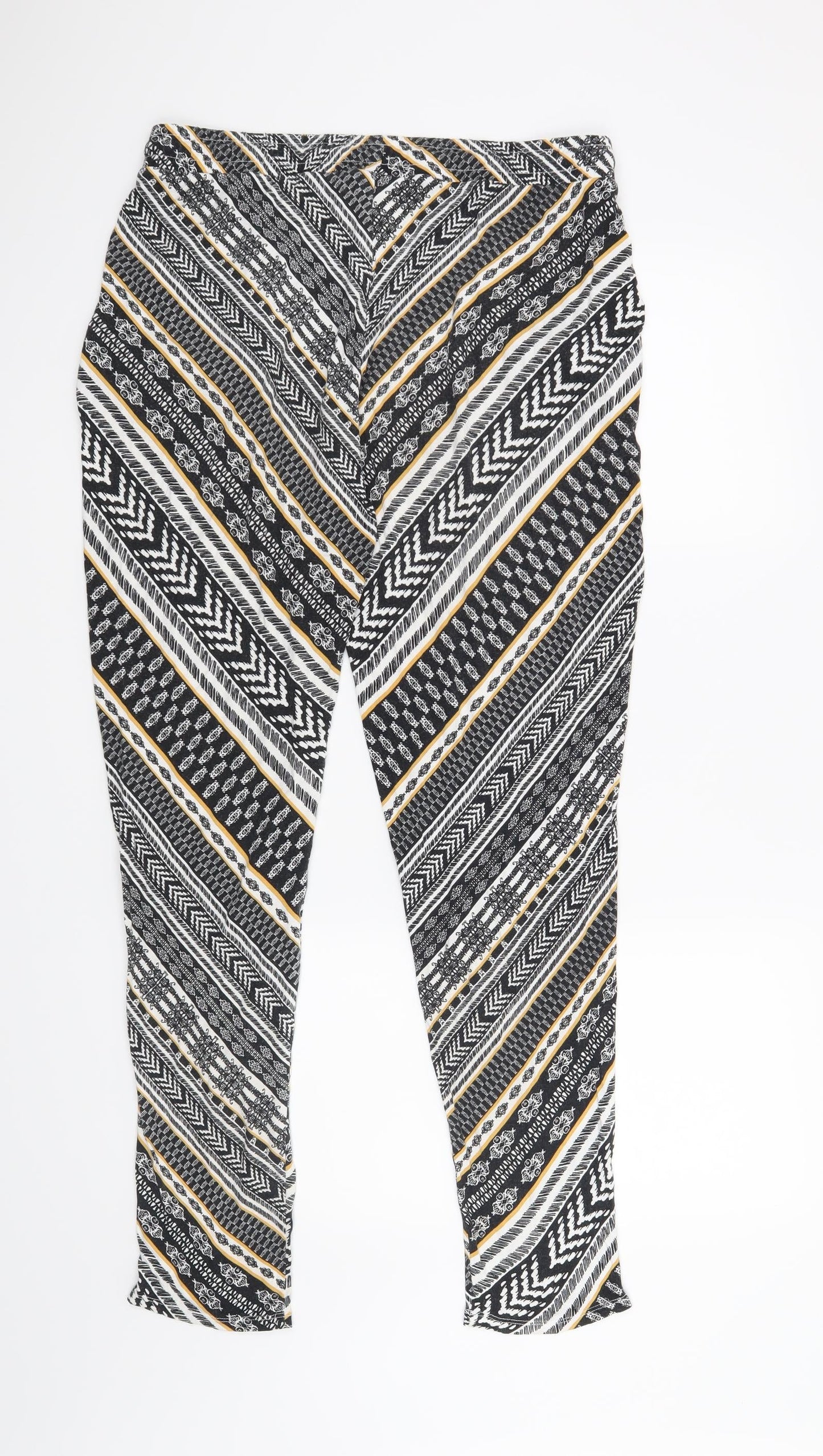 Womens UK Size 12 F&F Regular Fit  Black Trousers