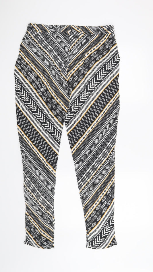 F&F Womens Black   Trousers  Size 12 L28 in