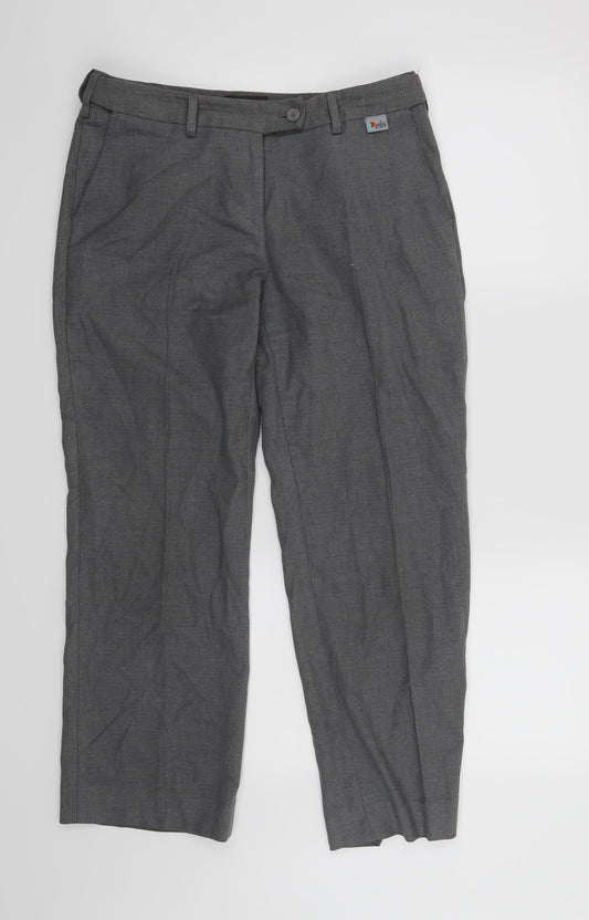 Womens UK Size 10 Simon Jersey Regular Fit  Grey Trousers