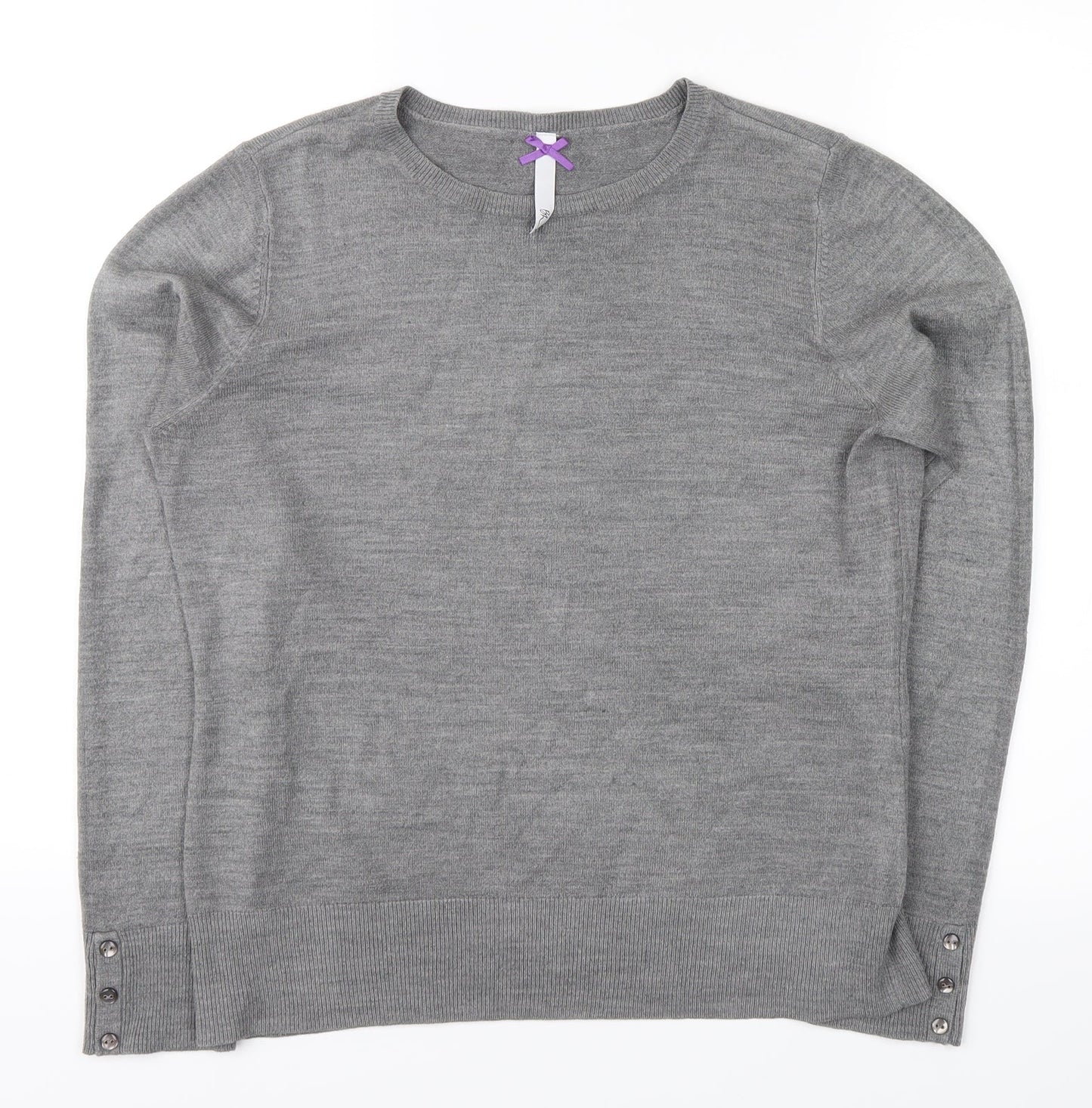 BHS Womens Grey   Pullover Jumper Size 14