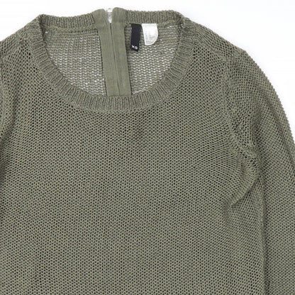 Vintage Womens Green   Pullover Jumper Size XS